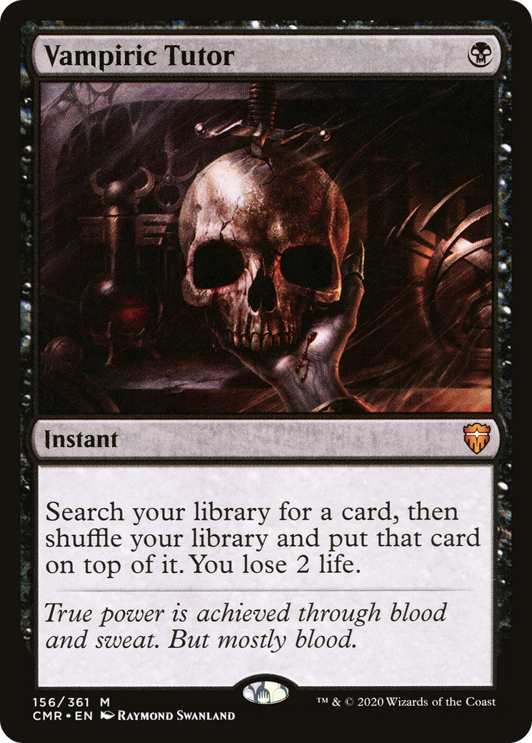 MAGIC: THE GATHERING - Vampiric Tutor (CMR-156) - Commander Legends