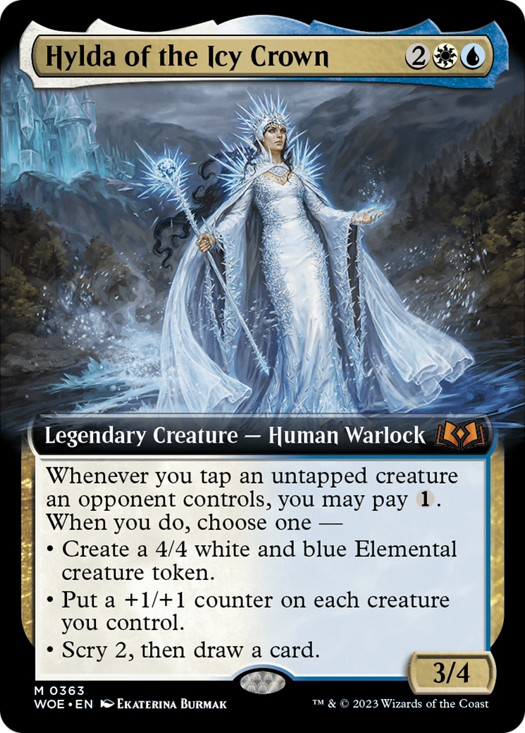 MAGIC: THE GATHERING - Hylda of the Icy Crown (Extended Art) (WOE-363) - Wilds of Eldraine: (Extended Art) Foil