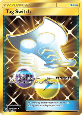 POKEMON TCG - Tag Switch (Secret) 254 SM Unified Minds - Secret Rare