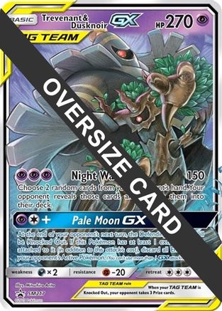 POKEMON TCG - Trevenant & Dusknoir GX - SM217 Jumbo Cards - Promo