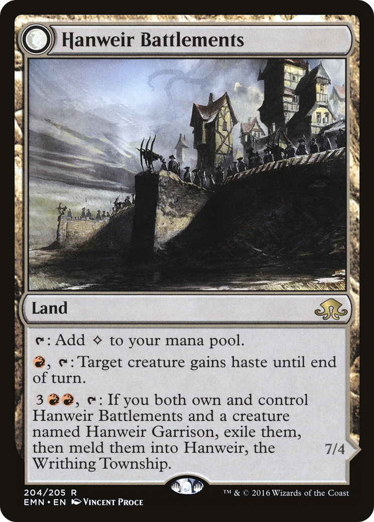 MAGIC: THE GATHERING - Hanweir Battlements (EMN-204) - Eldritch Moon: (mooneldrazidfc) Foil