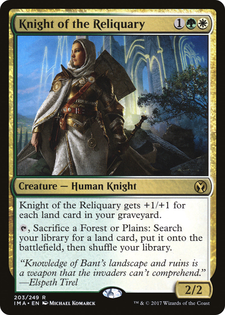 MAGIC: THE GATHERING - Knight of the Reliquary (IMA-203) - Iconic Masters