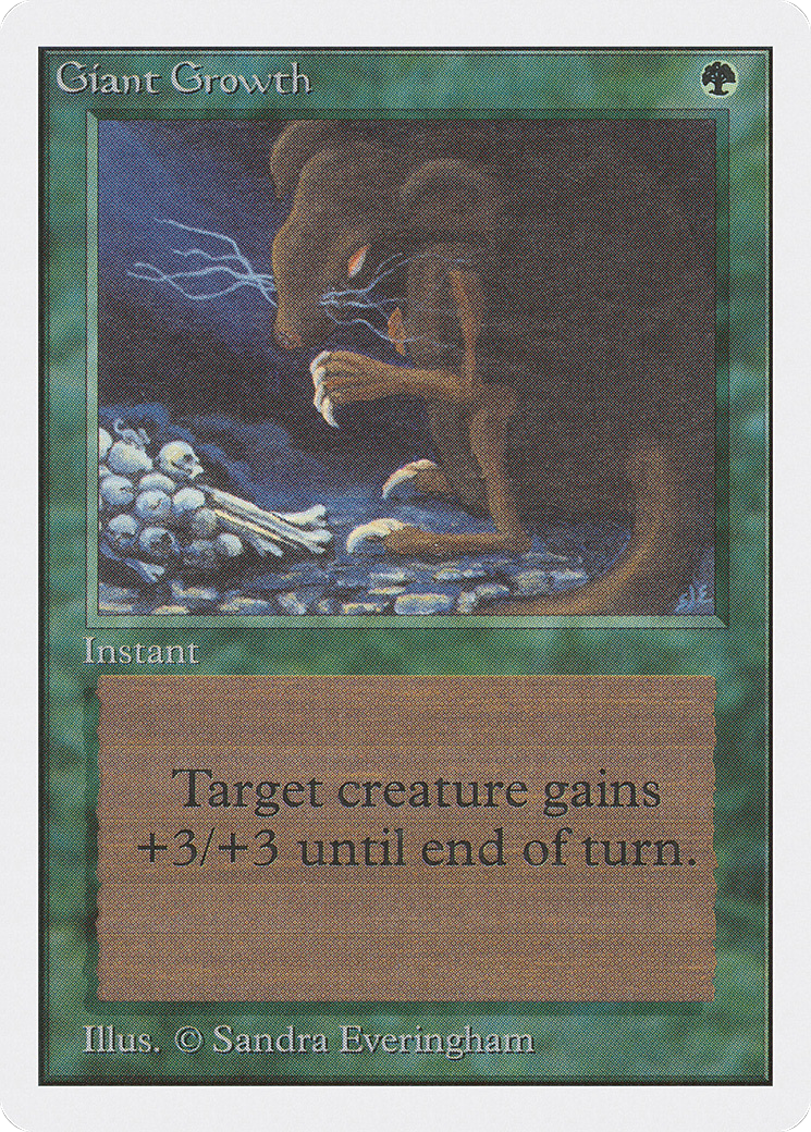 MAGIC: THE GATHERING - Giant Growth (2ED-198) - Unlimited Edition