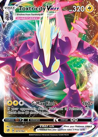 POKEMON TCG - Toxtricity VMAX 071/192 SWSH02 Rebel Clash - Ultra Rare