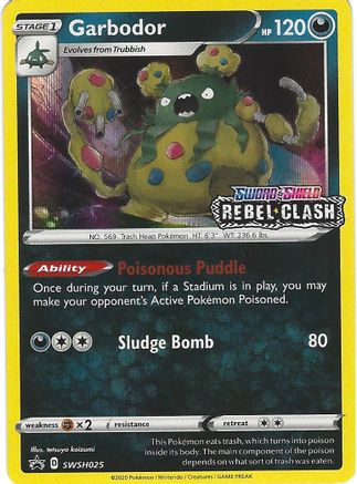 POKEMON TCG - Garbodor SWSH025 SWSH Sword & Shield Promo Cards - Promo