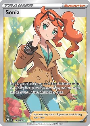 POKEMON TCG - Sonia (Full Art) 192/192 SWSH02 Rebel Clash - Ultra Rare