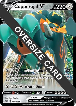 POKEMON TCG - Copperajah V - SWSH030 Jumbo Cards - Promo