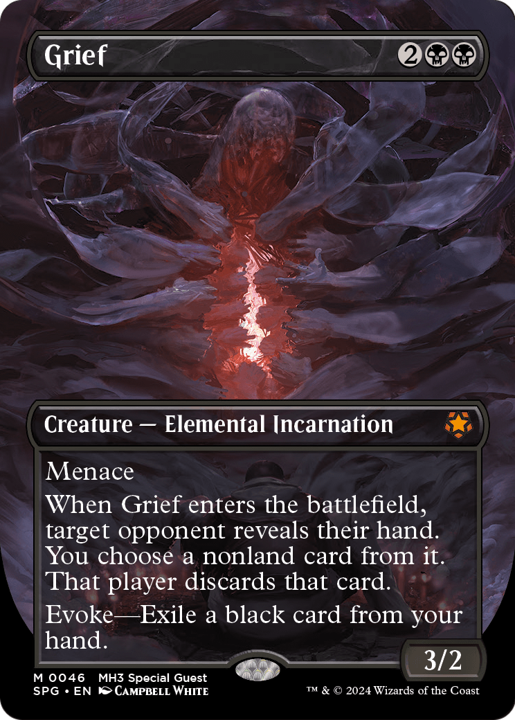 MAGIC: THE GATHERING - Grief (Borderless) (SPG-046) - Special Guests (Borderless) Foil