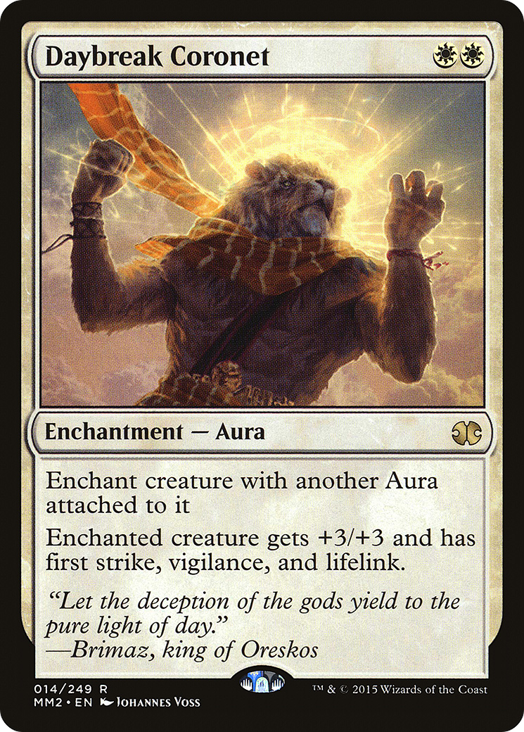 MAGIC: THE GATHERING - Daybreak Coronet (MM2-014) - Modern Masters 2015