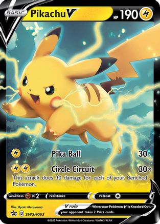 POKEMON TCG - Pikachu V SWSH063 SWSH Sword & Shield Promo Cards - Promo