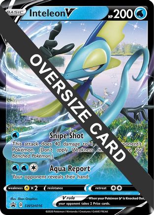 POKEMON TCG - Inteleon V - SWSH016 Jumbo Cards - Promo