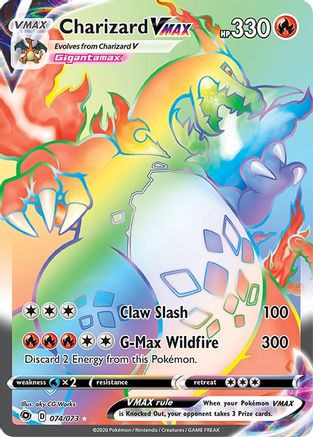 POKEMON TCG - Charizard VMAX (Secret) 074/73 Champions Path - Secret Rare
