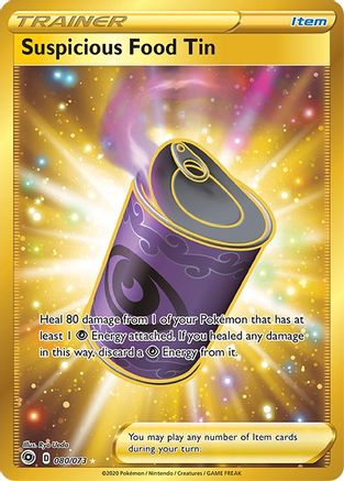 POKEMON TCG - Suspicious Food Tin (Secret) 080/73 Champions Path - Secret Rare