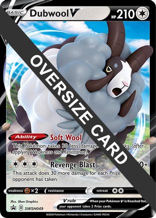 POKEMON TCG - Dubwool V SWSH049 Jumbo Cards - Promo