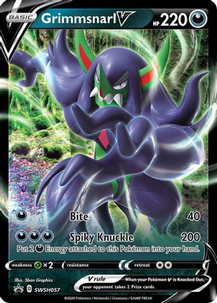 POKEMON TCG - Grimmsnarl V SWSH057/307 SWSH Sword & Shield Promo Cards - Promo
