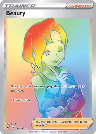POKEMON TCG - Beauty (Secret) 194/185 SWSH04 Vivid Voltage - Secret Rare