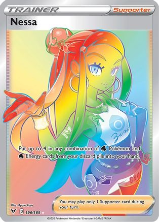 POKEMON TCG - Nessa (Secret) 196/185 SWSH04 Vivid Voltage - Secret Rare