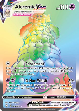 POKEMON TCG - Alcremie VMAX (Secret) 073/072 Shining Fates - Secret Rare