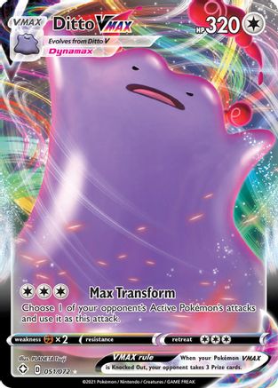 POKEMON TCG - Ditto VMAX 051/072 Shining Fates - Ultra Rare