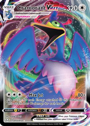POKEMON TCG - Cramorant VMAX 055/072 Shining Fates - Ultra Rare