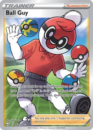 POKEMON TCG - Ball Guy (Full Art) 065/072 Shining Fates - Ultra Rare