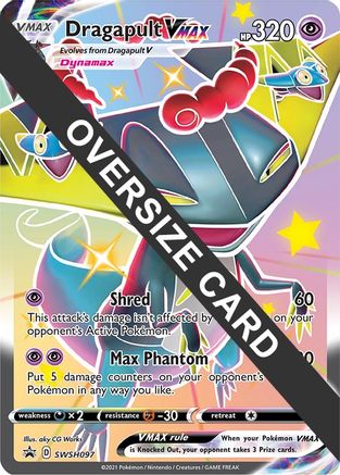 POKEMON TCG - Dragapult VMAX SWSH097 Jumbo Cards - Promo