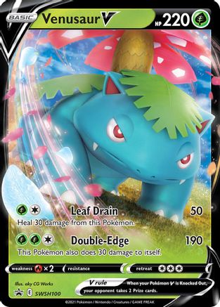POKEMON TCG - Venusaur V SWSH100 SWSH Sword & Shield Promo Cards - Promo