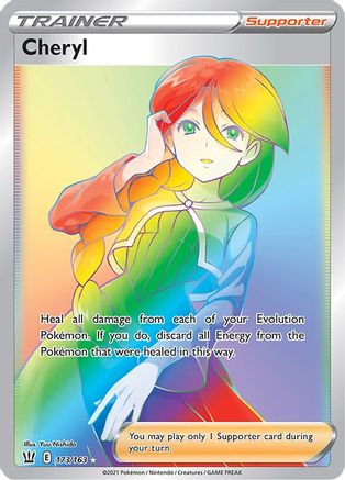 POKEMON TCG - Cheryl (Secret) 173/163 SWSH05 Battle Styles - Secret Rare