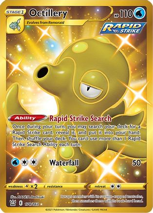 POKEMON TCG - Octillery (Secret) 178/163 SWSH05 Battle Styles - Secret Rare