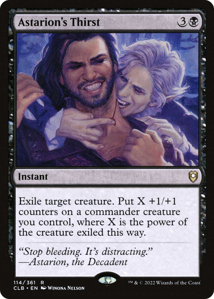 MAGIC: THE GATHERING - Astarion's Thirst (CLB-114) - Commander Legends: Battle for Baldur's Gate