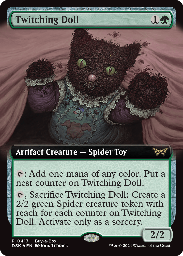 MAGIC: THE GATHERING - Twitching Doll (Extended Art) (BABP-417) - Duskmourn: House of Horror: (Extended Art) Foil