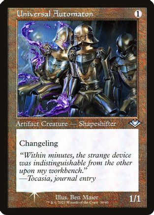 MAGIC: THE GATHERING - Universal Automaton (Retro Frame) (Foil Etched) (MH1-038) - Modern Horizons Foil