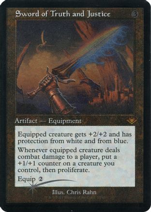 MAGIC: THE GATHERING - Sword of Truth and Justice (Retro Frame) (Foil Etched) (MH1-032) - Modern Horizons Foil