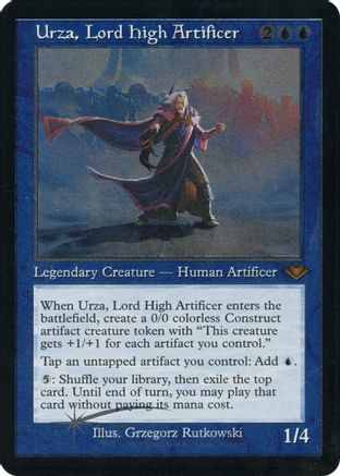 MAGIC: THE GATHERING - Urza, Lord High Artificer (Retro Frame) (Foil Etched) (MH1-011) - Modern Horizons Foil