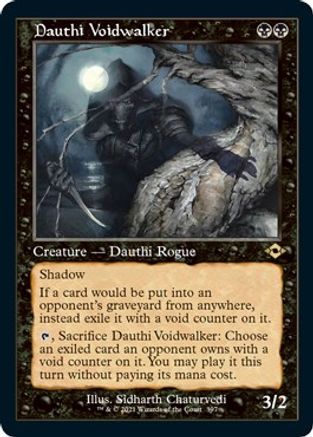 MAGIC: THE GATHERING - Dauthi Voidwalker (Retro Frame) (Foil Etched) (MH2-397) - Modern Horizons 2 Foil