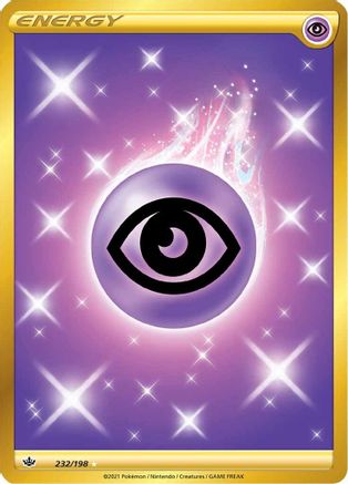 POKEMON TCG - Psychic Energy (Secret) 232/198 SWSH06 Chilling Reign - Secret Rare