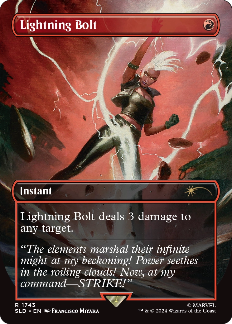 MAGIC: THE GATHERING - Lightning Bolt (1743) (SLD-1743) - Secret Lair Drop (Borderless)