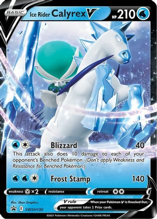 POKEMON TCG - Ice Rider Calyrex V SWSH130/307 SWSH Sword & Shield Promo Cards - Promo
