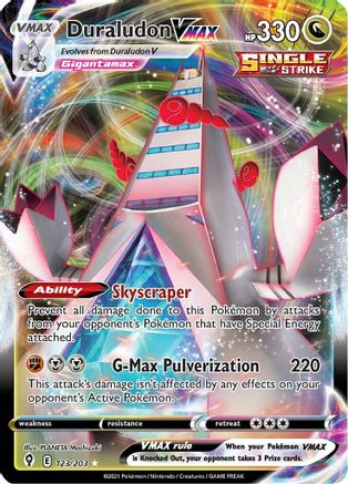 POKEMON TCG - Duraludon VMAX 123/203 SWSH07 Evolving Skies - Ultra Rare