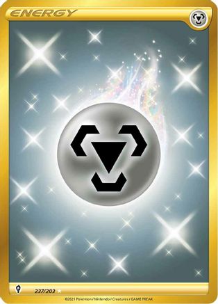POKEMON TCG - Metal Energy (Secret) 237/203 SWSH07 Evolving Skies - Secret Rare