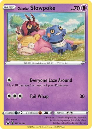 POKEMON TCG - Galarian Slowpoke SWSH126 SWSH Sword & Shield Promo Cards - Promo