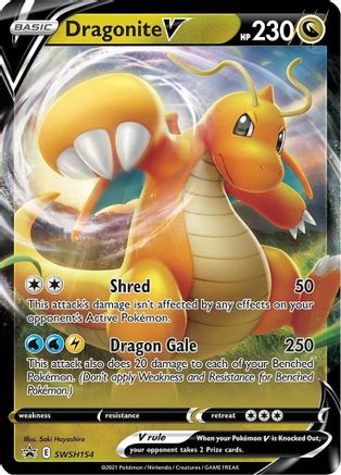 POKEMON TCG - Dragonite V SWSH154 SWSH Sword & Shield Promo Cards - Promo