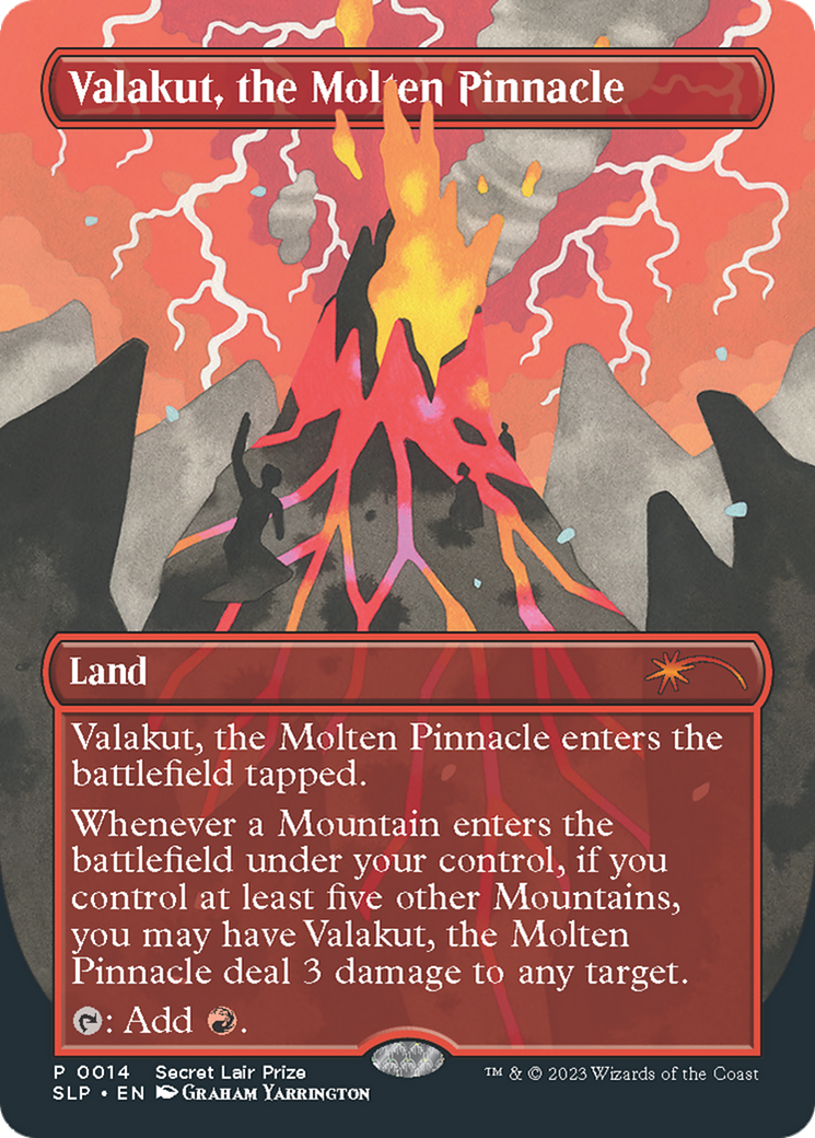 MAGIC: THE GATHERING - Valakut, the Molten Pinnacle (SLP-014) - Secret Lair Showdown (Borderless)