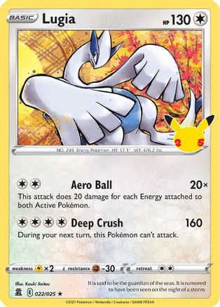 POKEMON TCG - Lugia 022/025 Celebrations - Holo Rare