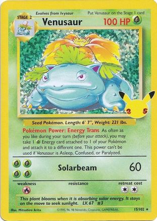 POKEMON TCG - Venusaur 015/102 Celebrations Classic Collection - Classic Collection