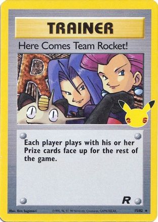 POKEMON TCG - Here Comes Team Rocket! 015/82 Celebrations Classic Collection - Classic Collection