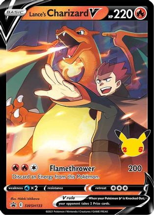 POKEMON TCG - Lance's Charizard V SWSH133 SWSH Sword & Shield Promo Cards - Promo