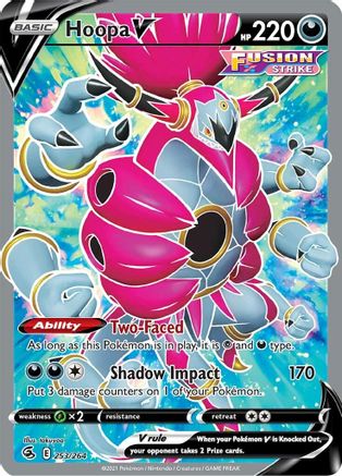 POKEMON TCG - Hoopa V (Full Art) 253/264 SWSH08 Fusion Strike - Ultra Rare
