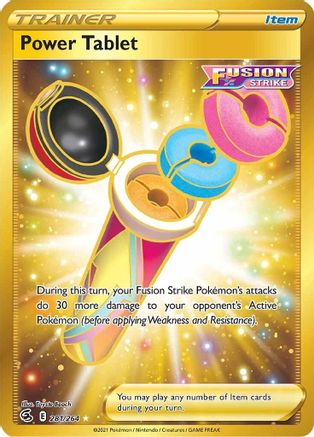 POKEMON TCG - Power Tablet (Secret) 281/264 SWSH08 Fusion Strike - Secret Rare