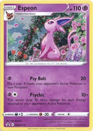 POKEMON TCG - Espeon SWSH174 SWSH Sword & Shield Promo Cards - Promo